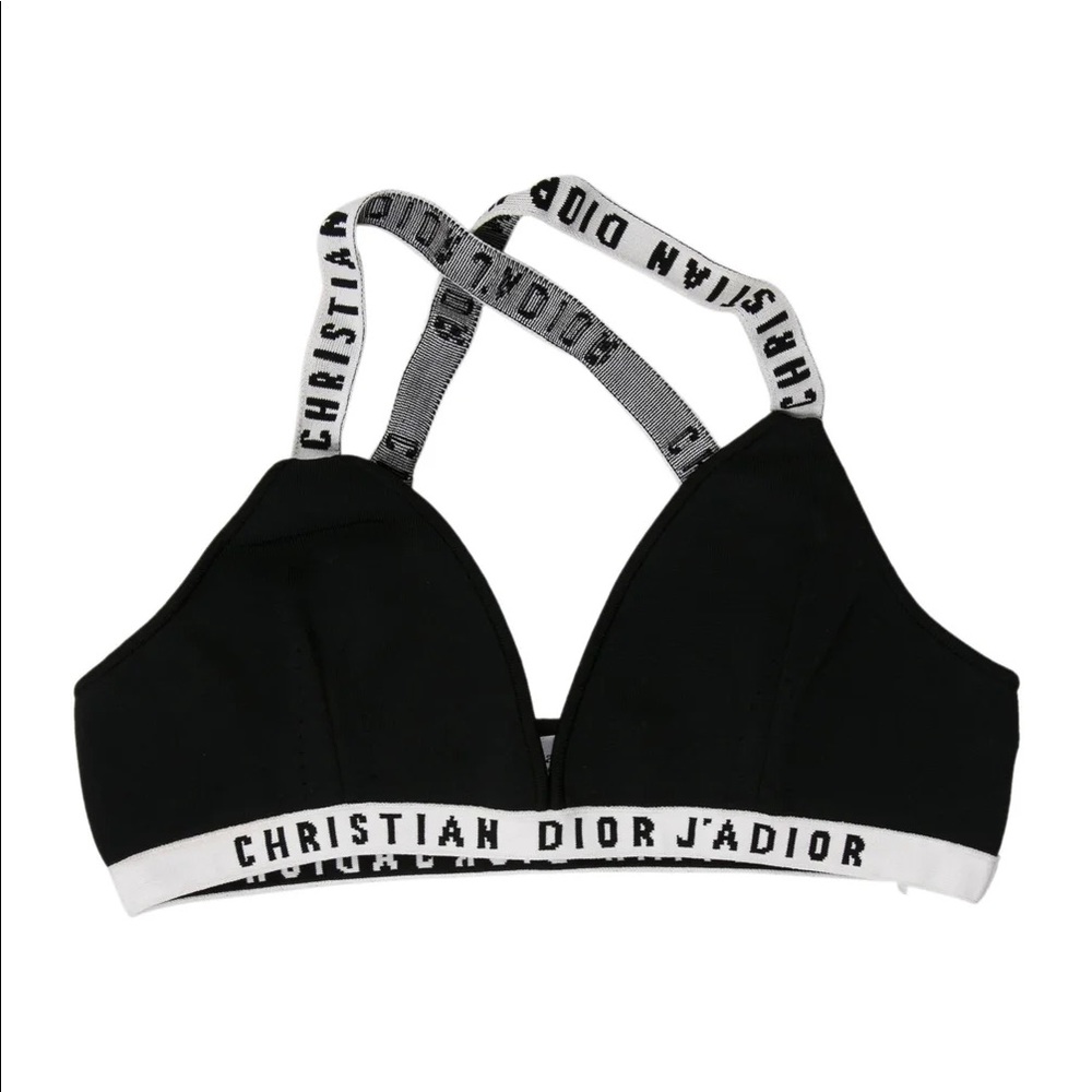 Dior Black and White j’adior bralette
